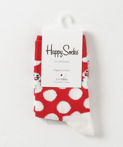 セール Happy Socks キッズ Bog Dot Snowman クルーソックス ソックス 靴下 Happy Socks ハッピーソックス のファッション通販 Zozotown