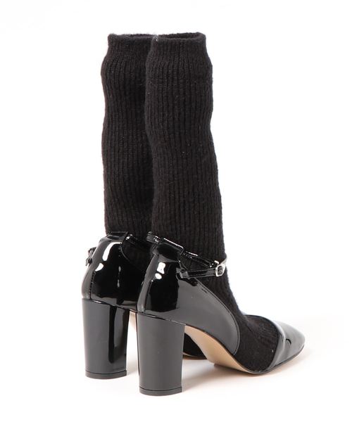 MODE ROBE（モードローブ）の「ソックスドッキングパンプス（パンプス・レディース・グレー/ワイン/ブラック・24.5/24/25/23/23.5/22.5）」の4枚目の写真