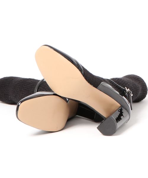 MODE ROBE（モードローブ）の「ソックスドッキングパンプス（パンプス・レディース・グレー/ワイン/ブラック・24.5/24/25/23/23.5/22.5）」の5枚目の写真