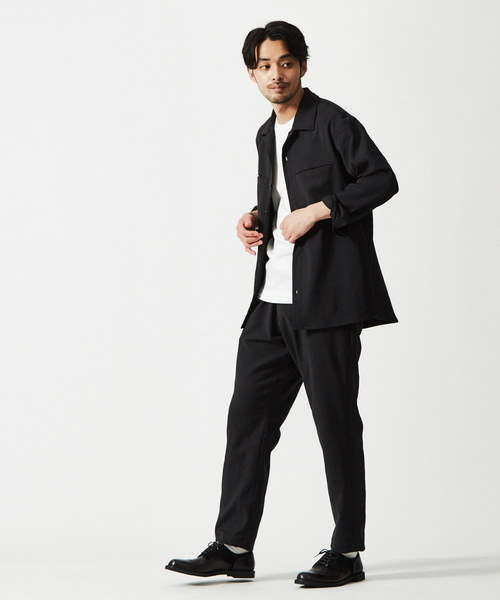 5351 POUR LES HOMMES(ゴーサンゴーイチプールオム)の「セットアップ対応リランチェツイルバックヨークシャツ(シャツ/ブラウス・メンズ・カーキ/ブラック・44/46/48)」の3枚目の写真