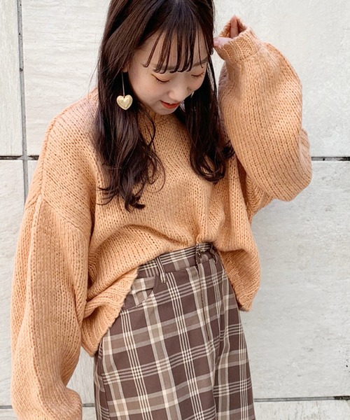 apres jour(アプレジュール)の「ミルクニット【ZOZOTOWN限定アイテム】(ニット/セーター・レディース・ライトブルー/イエロー/オレンジ/ライトグリーン/モカ/ラベンダー/ライトピンク/ライトベージュ・フリー)」の18枚目の写真