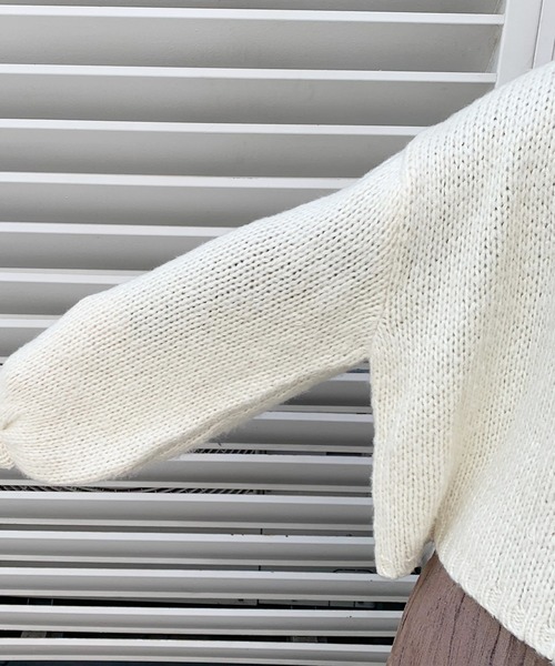 apres jour(アプレジュール)の「ミルクニット【ZOZOTOWN限定アイテム】(ニット/セーター・レディース・ライトブルー/イエロー/オレンジ/ライトグリーン/モカ/ラベンダー/ライトピンク/ライトベージュ・フリー)」の13枚目の写真