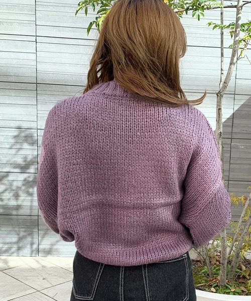 apres jour(アプレジュール)の「ミルクニット【ZOZOTOWN限定アイテム】(ニット/セーター・レディース・ライトブルー/イエロー/オレンジ/ライトグリーン/モカ/ラベンダー/ライトピンク/ライトベージュ・フリー)」の12枚目の写真