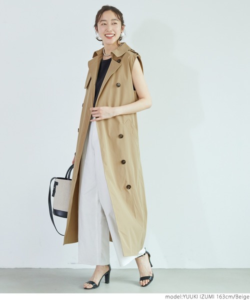 coca（coca）（コカ）の「トレンチジレワンピース（トレンチコート・レディース・ベージュ・ONE SIZE）」の5枚目の写真