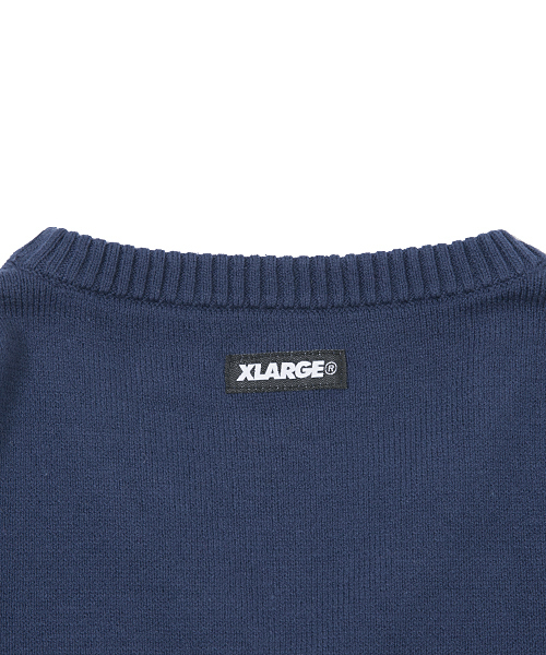 XLARGE KIDS（エクストララージキッズ）の「CREW NECK SWEATER（ニット/セーター・キッズ・チャコールグレー/ネイビー・LARGE/SMALL/MEDIUM）」の6枚目の写真