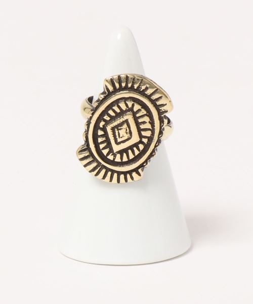 チャイハネ（チャイハネ）の「【チャイハネ】コンチョ風ネイティブモチーフリング（リング・レディース・ゴールド系その他3/シルバー系その他3/シルバー系その他/シルバー系その他2/シルバー系その他4/シルバー系その他5/シルバー系その他6/ゴールド系その他/ゴールド系その他2/ゴールド系その他4/ゴールド系その他5/ゴールド系その他6・FREE）」の8枚目の写真