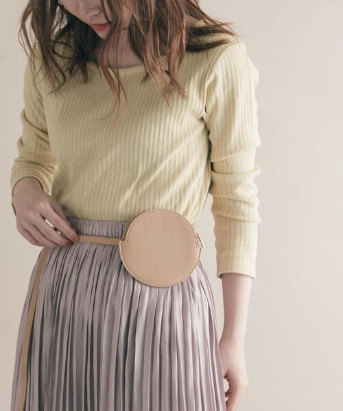 SMELLY（スメリー）の「マルポーチベルト（ベルト・レディース・ブラック/ベージュ・-）」の9枚目の写真