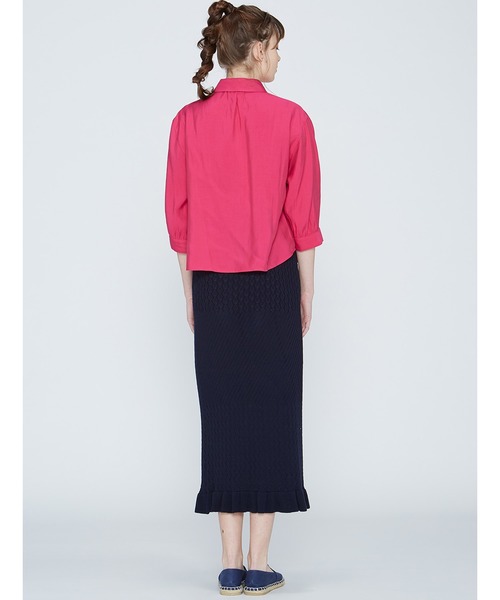 シロップ.(シロップ.)の「すらっとIライン ニットスカート(スカート・レディース・ネイビー/パープル系その他・SMALL/MEDIUM/LARGE/X-LARGE/XX-LARGE)」の6枚目の写真