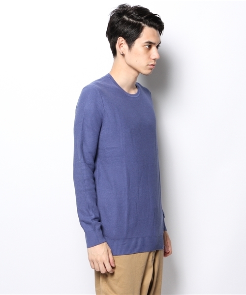 GIORDANO（ジョルダーノ）の「[GIORDANO]クルーネックカラーニット（ニット/セーター・メンズ・ブラック/グレー/ブルー/ダークブルー/オレンジ/ベージュ/レッド/ブラック系その他/チャコールグレー・MEDIUM/LARGE/X-LARGE）」の19枚目の写真