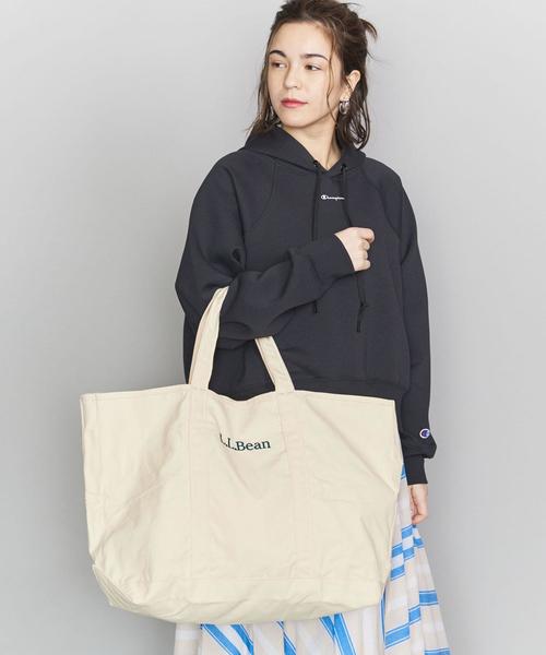L.L.Bean（エルエルビーン）の「＜L.L.BEAN＞GLOSSARY トートバッグ Ψ（トートバッグ・レディース・オフホワイト/グレー・FREE）」の11枚目の写真