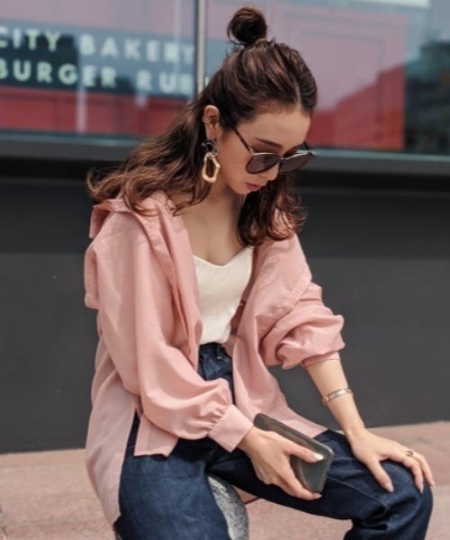 rienda（リエンダ）の「バックテールシースルーシャツ（シャツ
