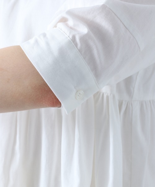 Heather（ヘザー）の「ティアードチュニックブラウス　885432（シャツ/ブラウス・レディース・ホワイト/ブルー系その他/ブラック・FREE）」の10枚目の写真