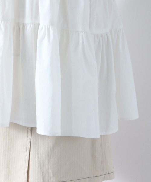 Heather（ヘザー）の「ティアードチュニックブラウス　885432（シャツ/ブラウス・レディース・ホワイト/ブルー系その他/ブラック・FREE）」の11枚目の写真