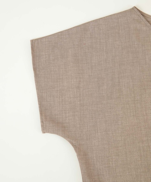 titivate（ティティベイト）の「前後2wayトップス＆タックスカートセットアップ（セットアップ・レディース・ライトベージュ/ブラウン/ブラック・S/M/L）」の16枚目の写真