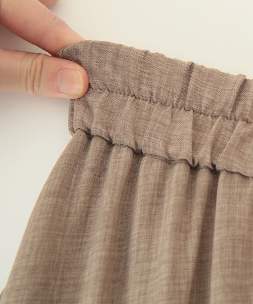 titivate（ティティベイト）の「前後2wayトップス＆タックスカートセットアップ（セットアップ・レディース・ライトベージュ/ブラウン/ブラック・S/M/L）」の18枚目の写真
