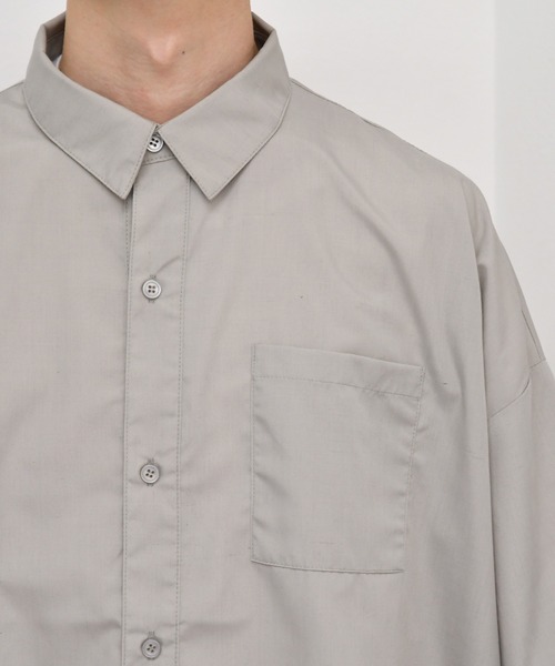 kutir（クティール）の「ウルトラワイドシャツ（シャツ/ブラウス・メンズ・ホワイト/ライトブルー/グレイッシュベージュ・MEDIUM/LARGE）」の21枚目の写真