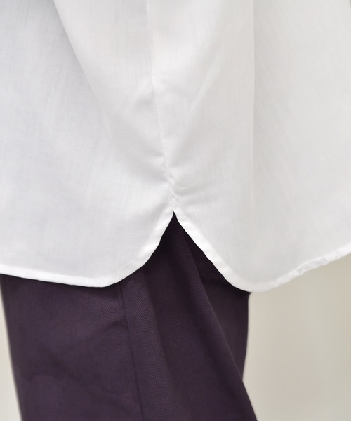 kutir（クティール）の「ウルトラワイドシャツ（シャツ/ブラウス・メンズ・ホワイト/ライトブルー/グレイッシュベージュ・MEDIUM/LARGE）」の12枚目の写真