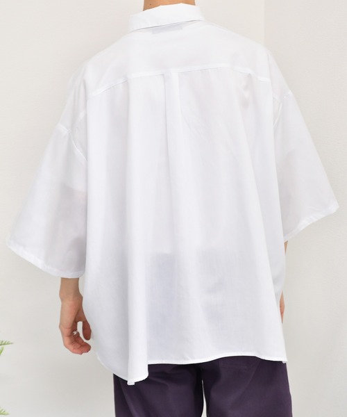 kutir（クティール）の「ウルトラワイドシャツ（シャツ/ブラウス・メンズ・ホワイト/ライトブルー/グレイッシュベージュ・MEDIUM/LARGE）」の6枚目の写真