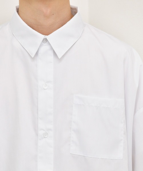 kutir（クティール）の「ウルトラワイドシャツ（シャツ/ブラウス・メンズ・ホワイト/ライトブルー/グレイッシュベージュ・MEDIUM/LARGE）」の11枚目の写真