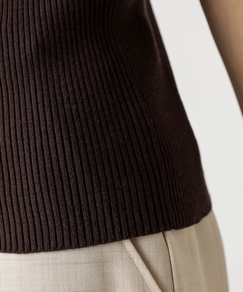 mystic(ミスティック)の「アメリカンスリーブニットキャミソール(キャミソール・レディース・ブラック/ブラウン/ベージュ・FREE)」の7枚目の写真