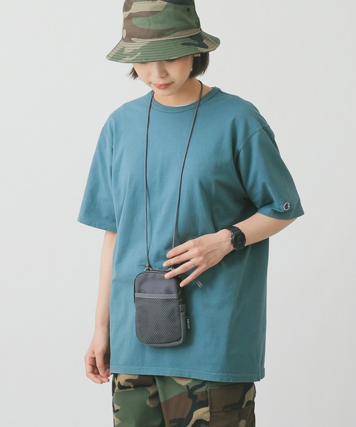 Champion(チャンピオン)の「Champion チャンピオン Garment Dyed クルーネックTシャツ S-CD100(Tシャツ/カットソー・メンズ・ライトグレー/ライトブルー/ブラック/サックスブルー/ピンク/ライトグリーン/ライトピンク/ホワイト/パープル/ネイビー・S/M/L/XL)」の4枚目の写真