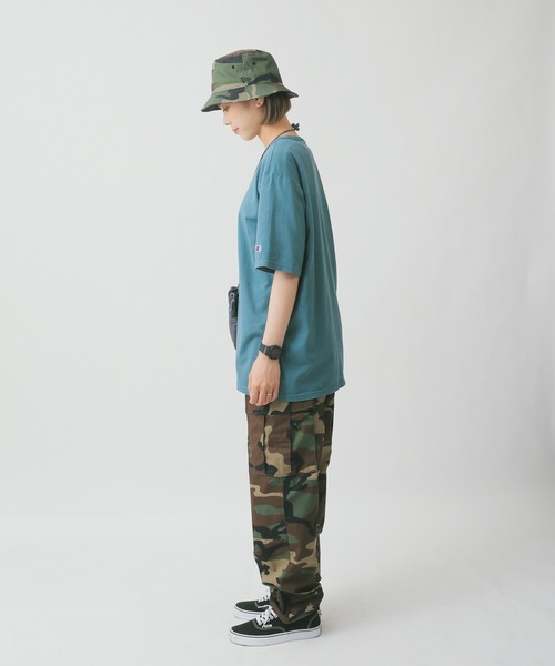 Champion(チャンピオン)の「Champion チャンピオン Garment Dyed クルーネックTシャツ S-CD100(Tシャツ/カットソー・メンズ・ライトグレー/ライトブルー/ブラック/サックスブルー/ピンク/ライトグリーン/ライトピンク/ホワイト/パープル/ネイビー・S/M/L/XL)」の18枚目の写真