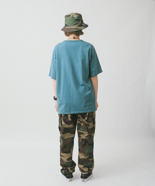 Champion(チャンピオン)の「Champion チャンピオン Garment Dyed クルーネックTシャツ S-CD100(Tシャツ/カットソー・メンズ・ライトグレー/ライトブルー/ブラック/サックスブルー/ピンク/ライトグリーン/ライトピンク/ホワイト/パープル/ネイビー・S/M/L/XL)」の19枚目の写真