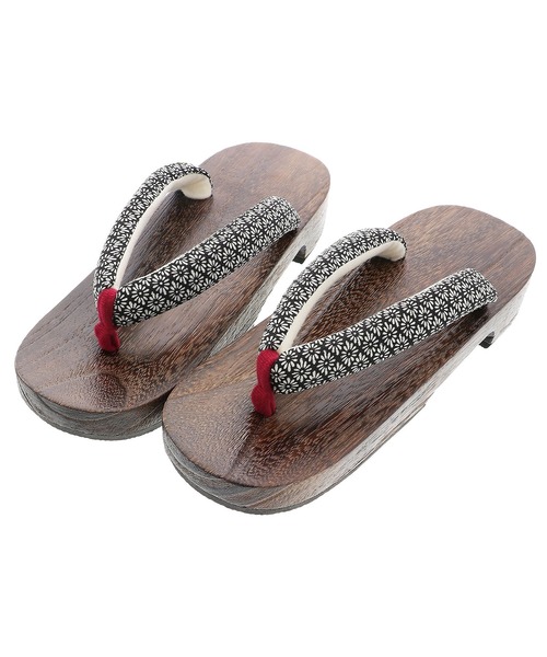 kimonomachi（キモノマチ）の「レディース 下駄 桐下駄 KIMONOMACHI オリジナル（和装小物・レディース・オフホワイト/ホワイト×ブラック/ブラック×ホワイト/ブラック系その他/グリーン系その他/イエロー系その他/ブラック×レッド/スモークピンク/ネイビー×ホワイト/ベージュ×ブラック・FREE/LL）」の3枚目の写真