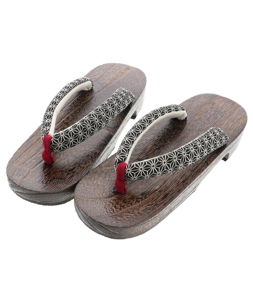 kimonomachi（キモノマチ）の「レディース 下駄 桐下駄 KIMONOMACHI オリジナル（和装小物・レディース・オフホワイト/ホワイト×ブラック/ブラック×ホワイト/ブラック系その他/グリーン系その他/イエロー系その他/ブラック×レッド/スモークピンク/ネイビー×ホワイト/ベージュ×ブラック・FREE/LL）」の4枚目の写真