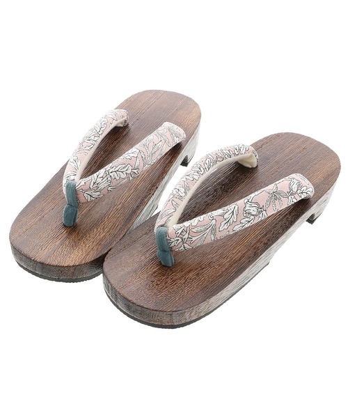 kimonomachi（キモノマチ）の「レディース 下駄 桐下駄 KIMONOMACHI オリジナル（和装小物・レディース・オフホワイト/ホワイト×ブラック/ブラック×ホワイト/ブラック系その他/グリーン系その他/イエロー系その他/ブラック×レッド/スモークピンク/ネイビー×ホワイト/ベージュ×ブラック・FREE/LL）」の10枚目の写真