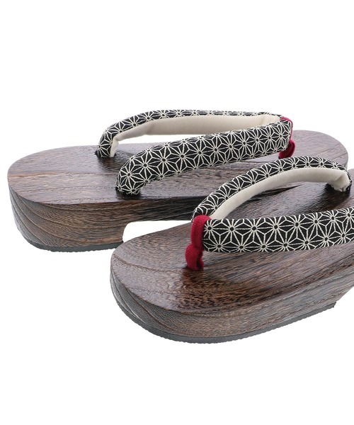 kimonomachi（キモノマチ）の「レディース 下駄 桐下駄 KIMONOMACHI オリジナル（和装小物・レディース・オフホワイト/ホワイト×ブラック/ブラック×ホワイト/ブラック系その他/グリーン系その他/イエロー系その他/ブラック×レッド/スモークピンク/ネイビー×ホワイト/ベージュ×ブラック・FREE/LL）」の11枚目の写真