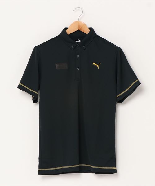 PUMA（プーマ）の「プーマ PUMA ゴルフ チェスト ロゴ SS ポロシャツ（ポロシャツ・メンズ・ホワイト/イエロー/ブラック/ネイビー・L/LL/M/3L/4L）」の3枚目の写真