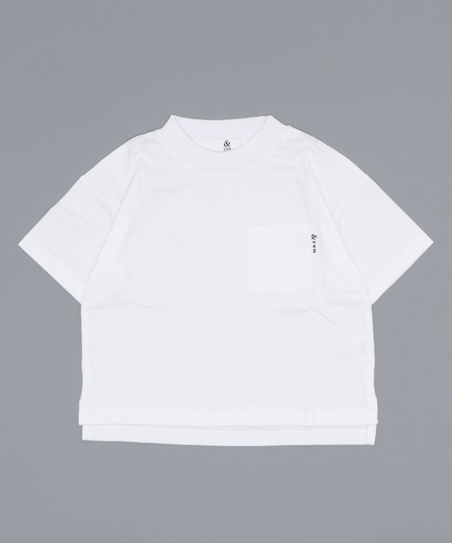 ＆yam（アンドヤム）の「ポケT（Tシャツ/カットソー・キッズ・ブルー/ミント/ピンク/チャコールグレー/ベージュ/ブラック/パープル/ホワイト/クリーム/ベージュ系その他・90/110/130/120/150/140/100/160）」の21枚目の写真