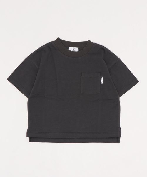 ＆yam（アンドヤム）の「ポケT（Tシャツ/カットソー・キッズ・ブルー/ミント/ピンク/チャコールグレー/ベージュ/ブラック/パープル/ホワイト/クリーム/ベージュ系その他・90/110/130/120/150/140/100/160）」の16枚目の写真