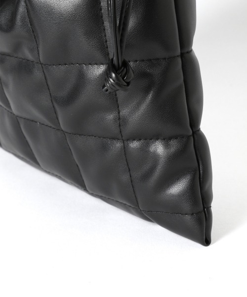 ローリーズファーム　キルティング　バッグ　ポーチ　チャーム　ブラック　3点セット LOWRYS FARM（ローリーズファーム）の「サイフセットキンチャク