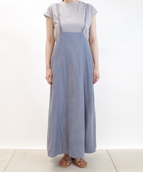 DouDou(ドゥドゥ)の「セットジャンスカ(ジャンパースカート・レディース・ブラック/カーキ/ブルー・FREE)」の18枚目の写真