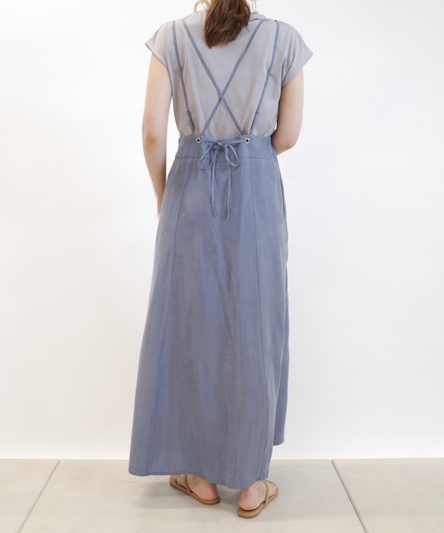 DouDou(ドゥドゥ)の「セットジャンスカ(ジャンパースカート・レディース・ブラック/カーキ/ブルー・FREE)」の20枚目の写真