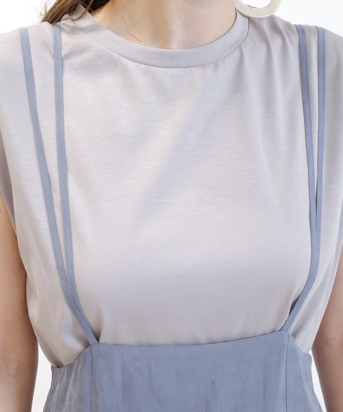 DouDou(ドゥドゥ)の「セットジャンスカ(ジャンパースカート・レディース・ブラック/カーキ/ブルー・FREE)」の21枚目の写真