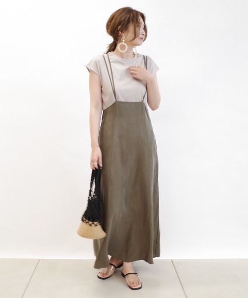 DouDou(ドゥドゥ)の「セットジャンスカ(ジャンパースカート・レディース・ブラック/カーキ/ブルー・FREE)」の9枚目の写真