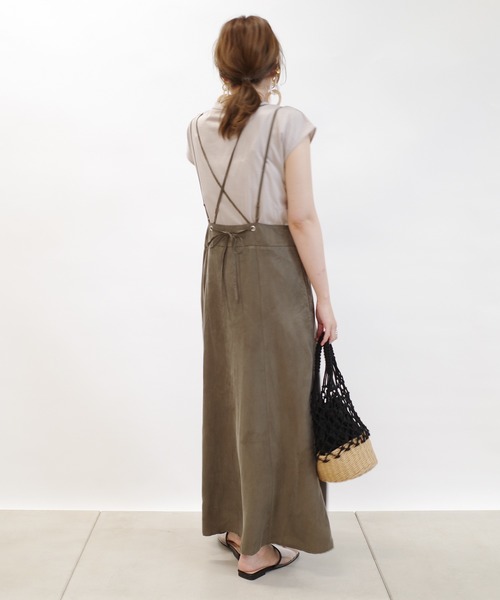 DouDou(ドゥドゥ)の「セットジャンスカ(ジャンパースカート・レディース・ブラック/カーキ/ブルー・FREE)」の11枚目の写真