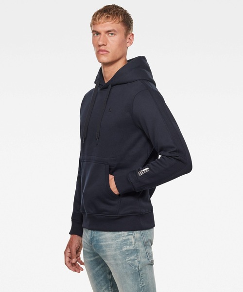 G-STAR（ジースター）の「Tech Sleeve Hooded Sweater（パーカー・メンズ・ダークネイビー・SMALL/MEDIUM/LARGE/X-LARGE/X-SMALL）」の5枚目の写真