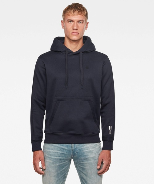 G-STAR（ジースター）の「Tech Sleeve Hooded Sweater（パーカー・メンズ・ダークネイビー・SMALL/MEDIUM/LARGE/X-LARGE/X-SMALL）」の4枚目の写真