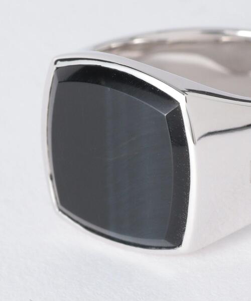 TOM WOOD（トムウッド）の「＜TOM WOOD（トムウッド）＞ BLUEHAWK EYE C MEN/リング □□ ¨（リング・メンズ・ネイビー・60/58）」の4枚目の写真