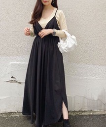 archives | サテン裾ラウンドキャミワンピース(ワンピース)