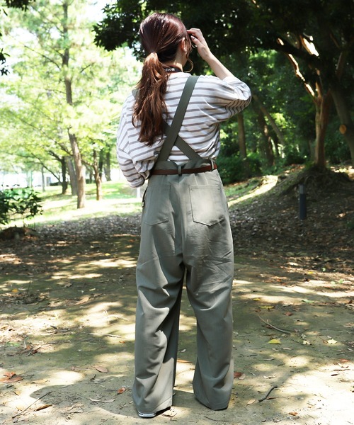 サス付きワイドパンツ(ユニセックス)（その他パンツ）｜PairPair