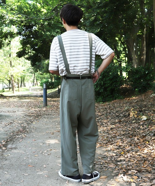 ファー付きレザー ワイドパンツ ユニセックス ワイドパンツ ユニセックス メンズ レディース 男女兼用 S M L