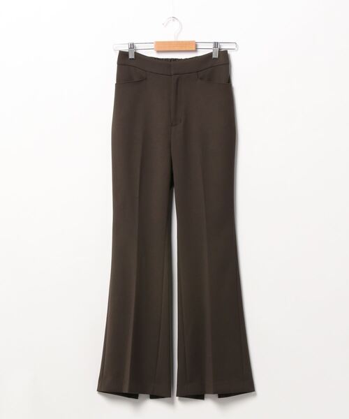 DouDou（ドゥドゥ）の「バックスリットセミフレアパンツ（その他パンツ・レディース・ブラック/ブラウン/サックスブルー・38/36）」の8枚目の写真