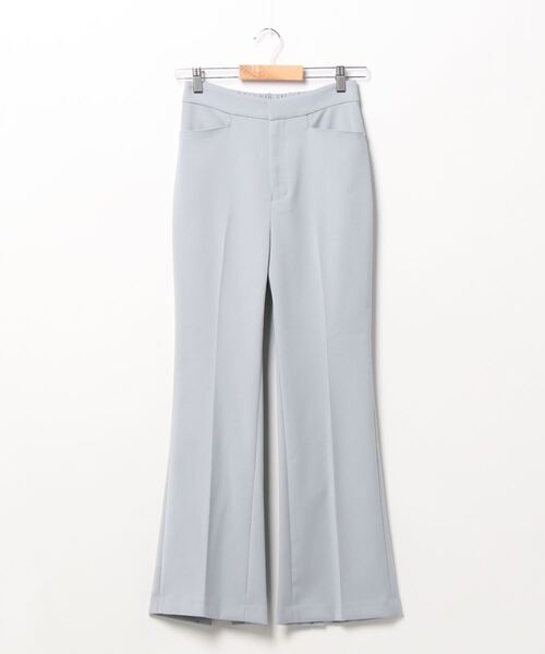 DouDou（ドゥドゥ）の「バックスリットセミフレアパンツ（その他パンツ・レディース・ブラック/ブラウン/サックスブルー・38/36）」の7枚目の写真