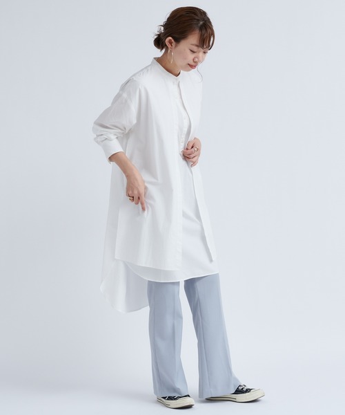 DouDou（ドゥドゥ）の「バックスリットセミフレアパンツ（その他パンツ・レディース・ブラック/ブラウン/サックスブルー・38/36）」の22枚目の写真