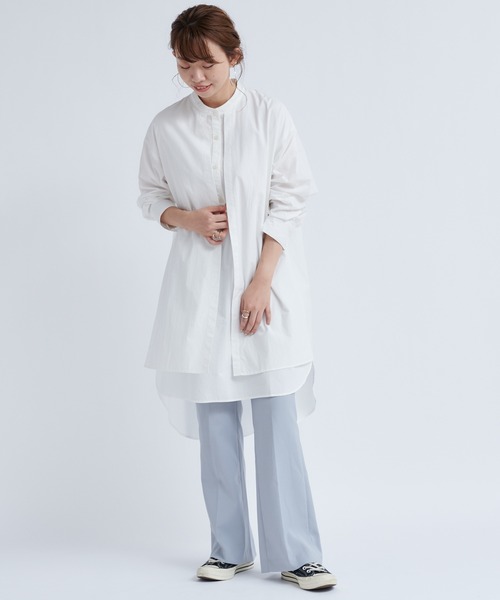 DouDou（ドゥドゥ）の「バックスリットセミフレアパンツ（その他パンツ・レディース・ブラック/ブラウン/サックスブルー・38/36）」の21枚目の写真